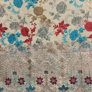 Khaddar 3 Piece Embroidered Suit with Patch - Image 3