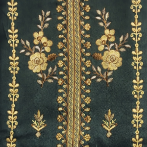 Dhanak 3 Piece Embroidered Suit - Image 2