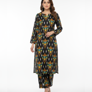 Khaddar 2 Piece Printed Suit - All Over