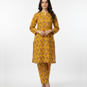 Khaddar 2 Piece Printed Suit - All Over