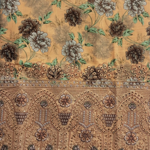 Khaddar 3 Piece Embroidered Suit with Patch - Image 2