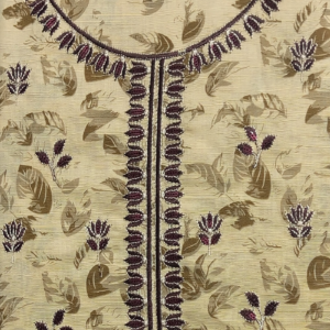 Khaddar 3 Piece Embroidered Suit - Image 2