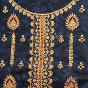 Khaddar 3 Piece Embroidered Suit - Image 2