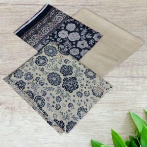 Khaddar 3 Piece Embroidered Suit with Patch - Image 2