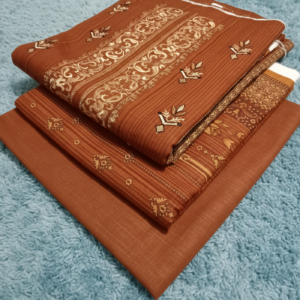 Khaddar 3 Piece Embroidered Suit