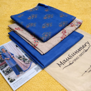 Linen 3 Piece Printed Suit by Mausummery - Image 2