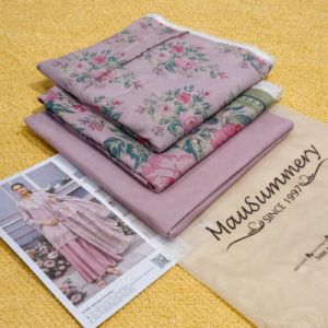 Linen 3 Piece Printed Suit by Mausummery - Image 2