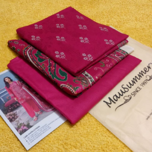 Linen 3 Piece Printed Suit by Mausummery - Image 2