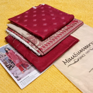 Linen 3 Piece Printed Suit by Mausummery - Image 2